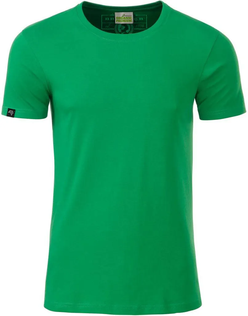 ― % ― JAN 8008/ ― Herren Bio-Baumwolle T-Shirt - Fern Grün [M]