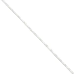 3.2mm Cotton Twisted Cable Rope #40 - White (by the yard)