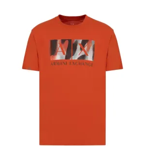 Abstract Print Logo T-Shirt (Orange) - A6DZTHFZJH4Z1498