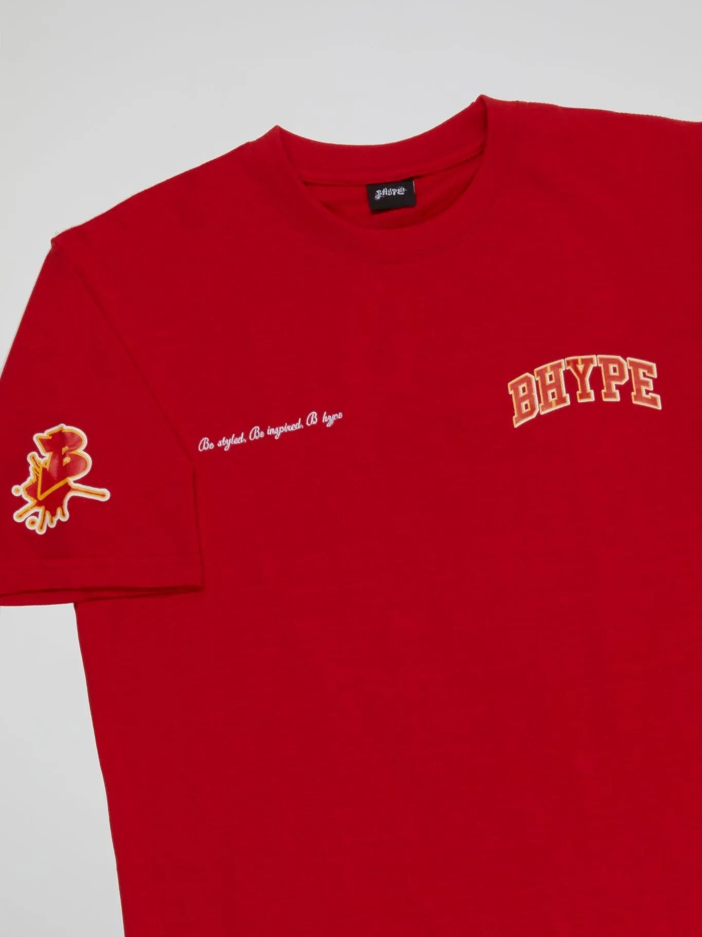 Bhype Society - Bhype Red T-shirt Varsity Collection