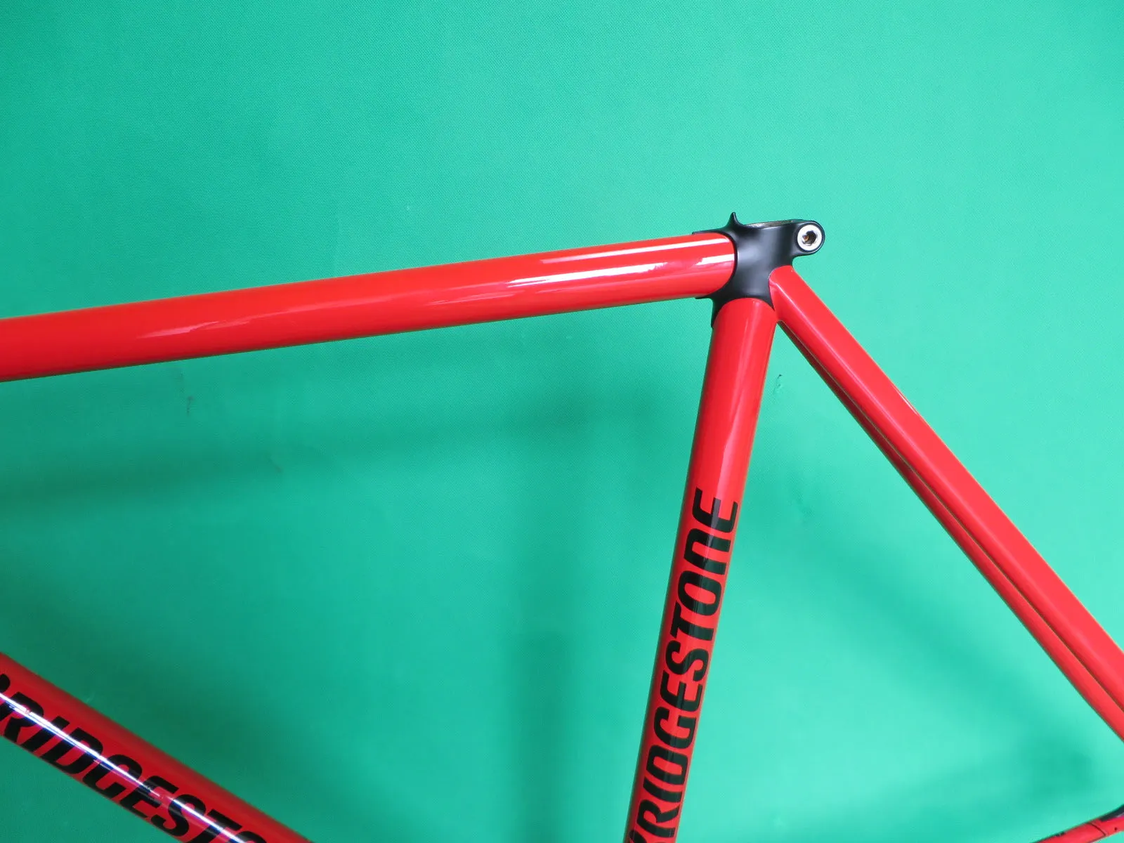 Bridgestone Columbus Max Fork / Kaisei 8630R // Red / Matte Black Lugs / // 50cm