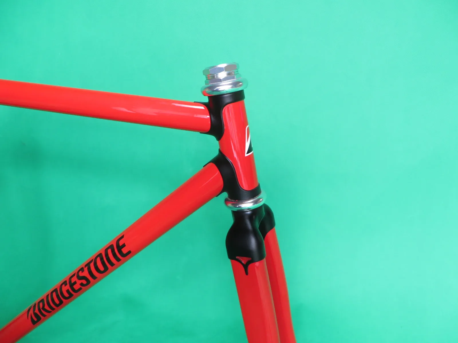 Bridgestone Columbus Max Fork / Kaisei 8630R // Red / Matte Black Lugs / // 50cm