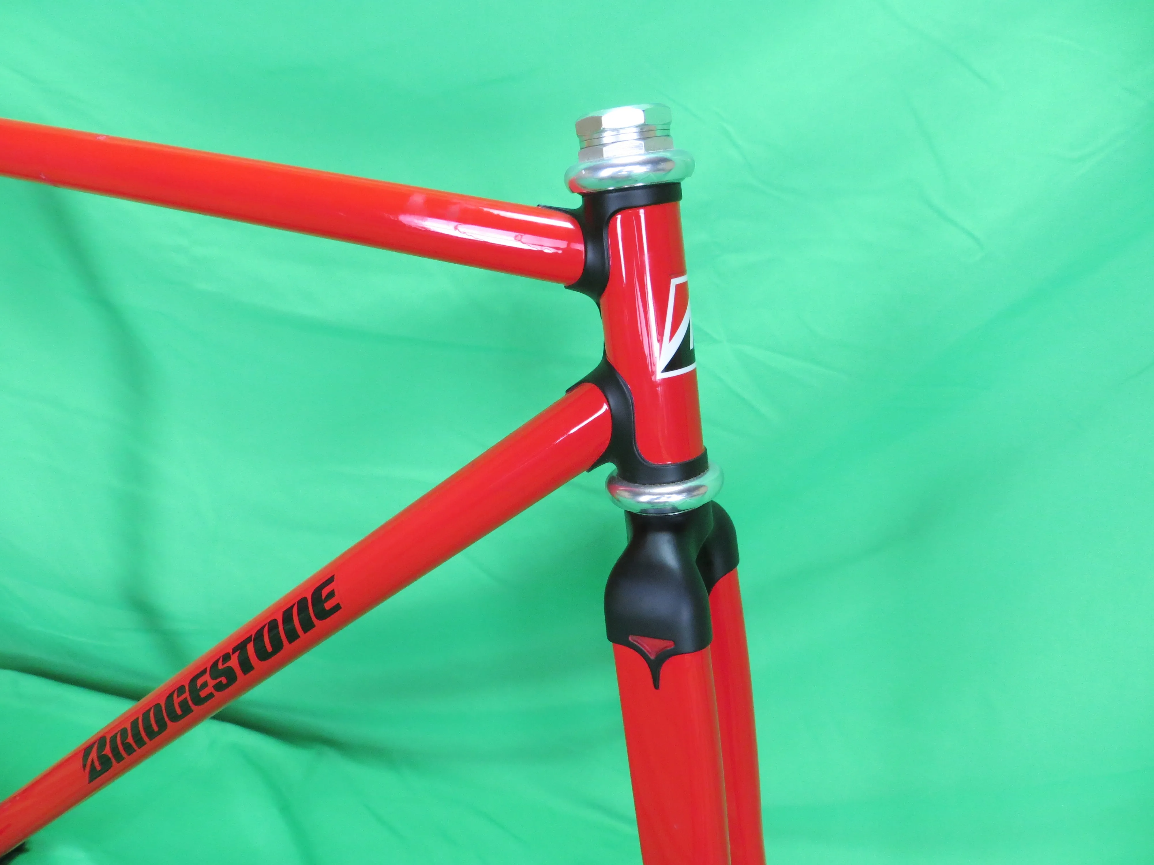 Bridgestone Columbus Max Fork // Red / Matte Black Lugs / // 50.5cm