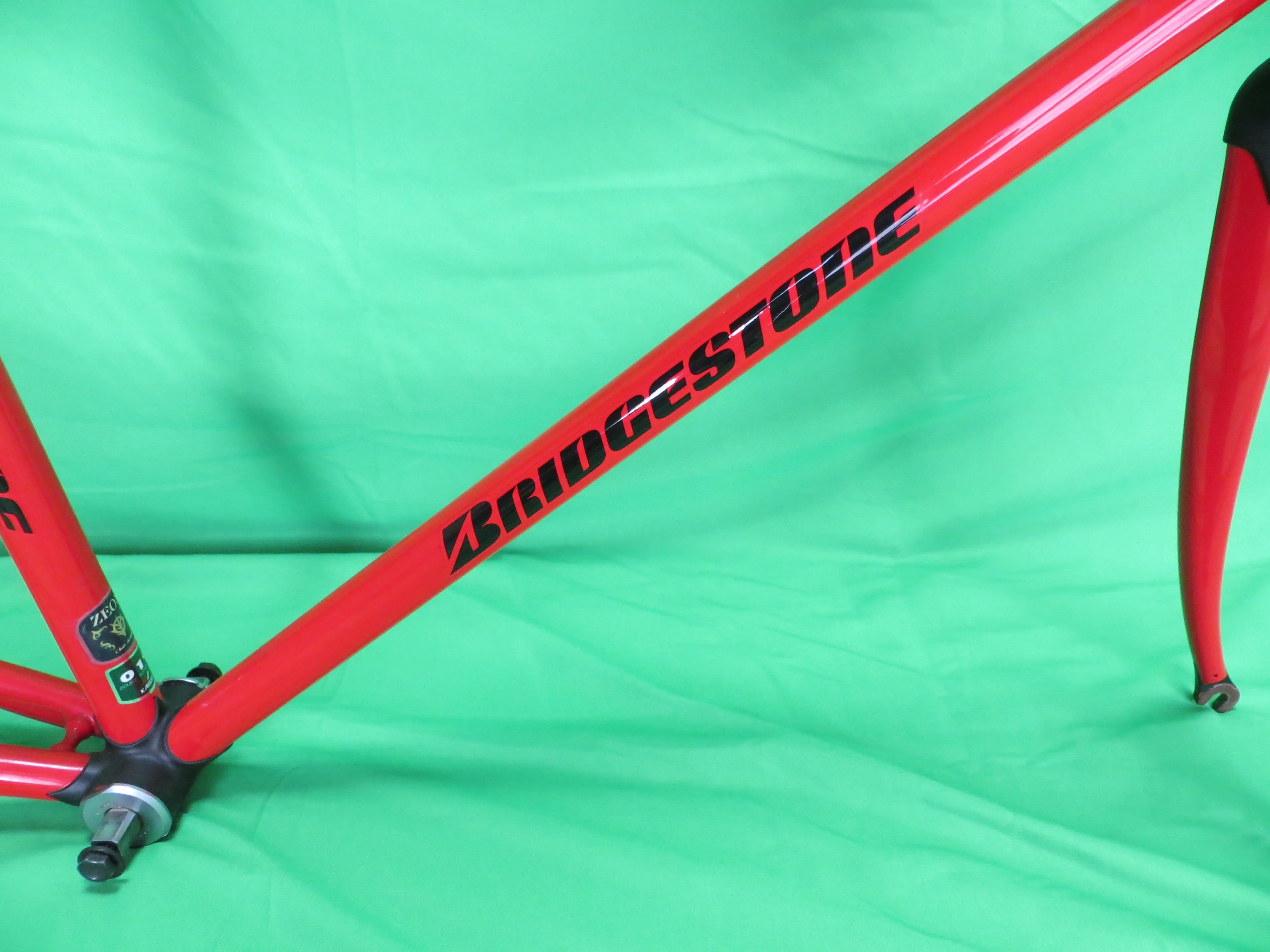 Bridgestone Columbus Max Fork // Red / Matte Black Lugs / // 50.5cm