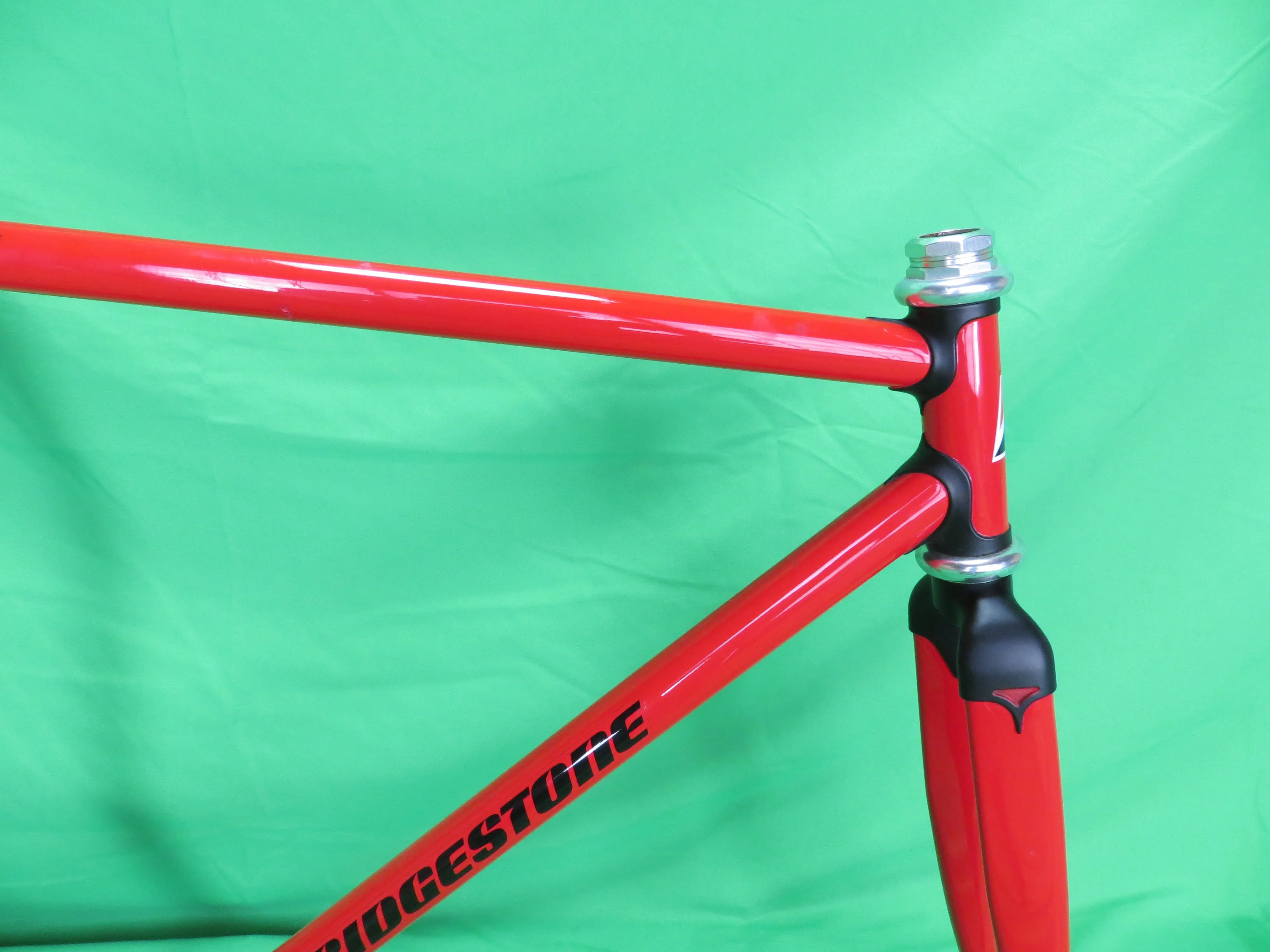 Bridgestone Columbus Max Fork // Red / Matte Black Lugs / // 50.5cm