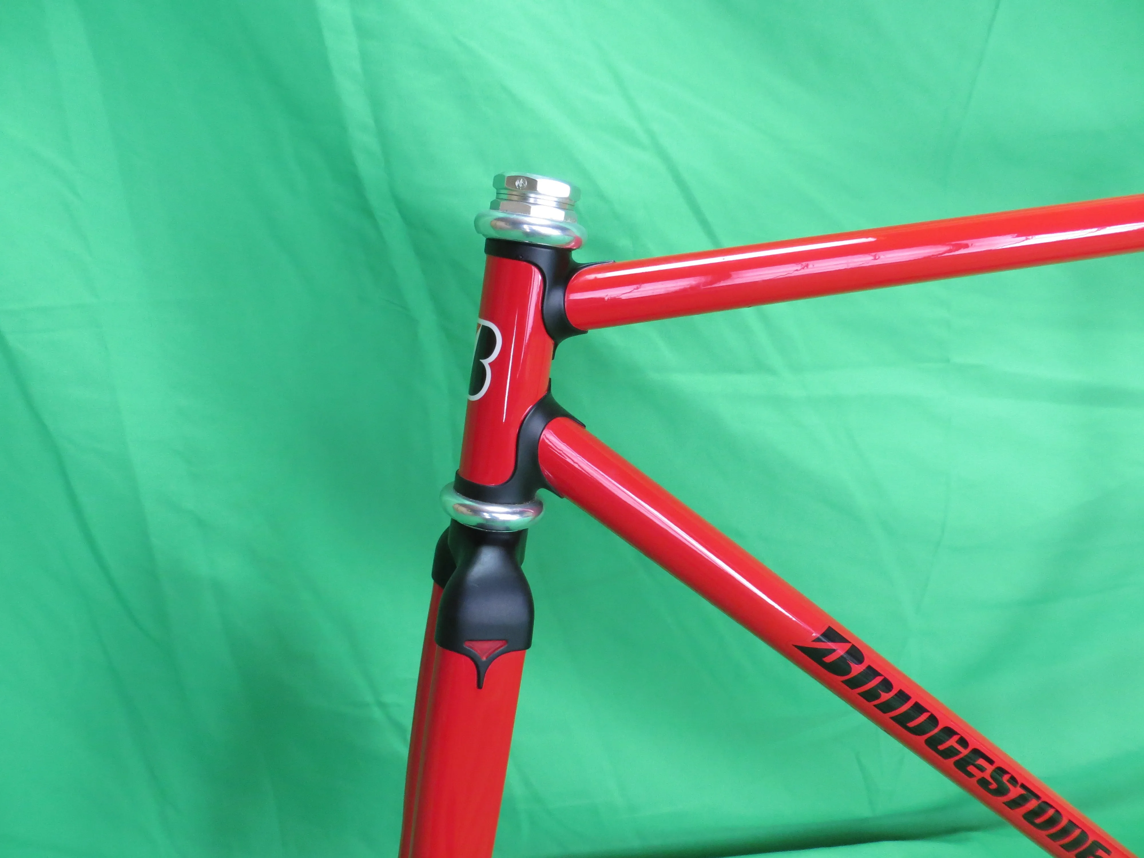 Bridgestone Columbus Max Fork // Red / Matte Black Lugs / // 50.5cm