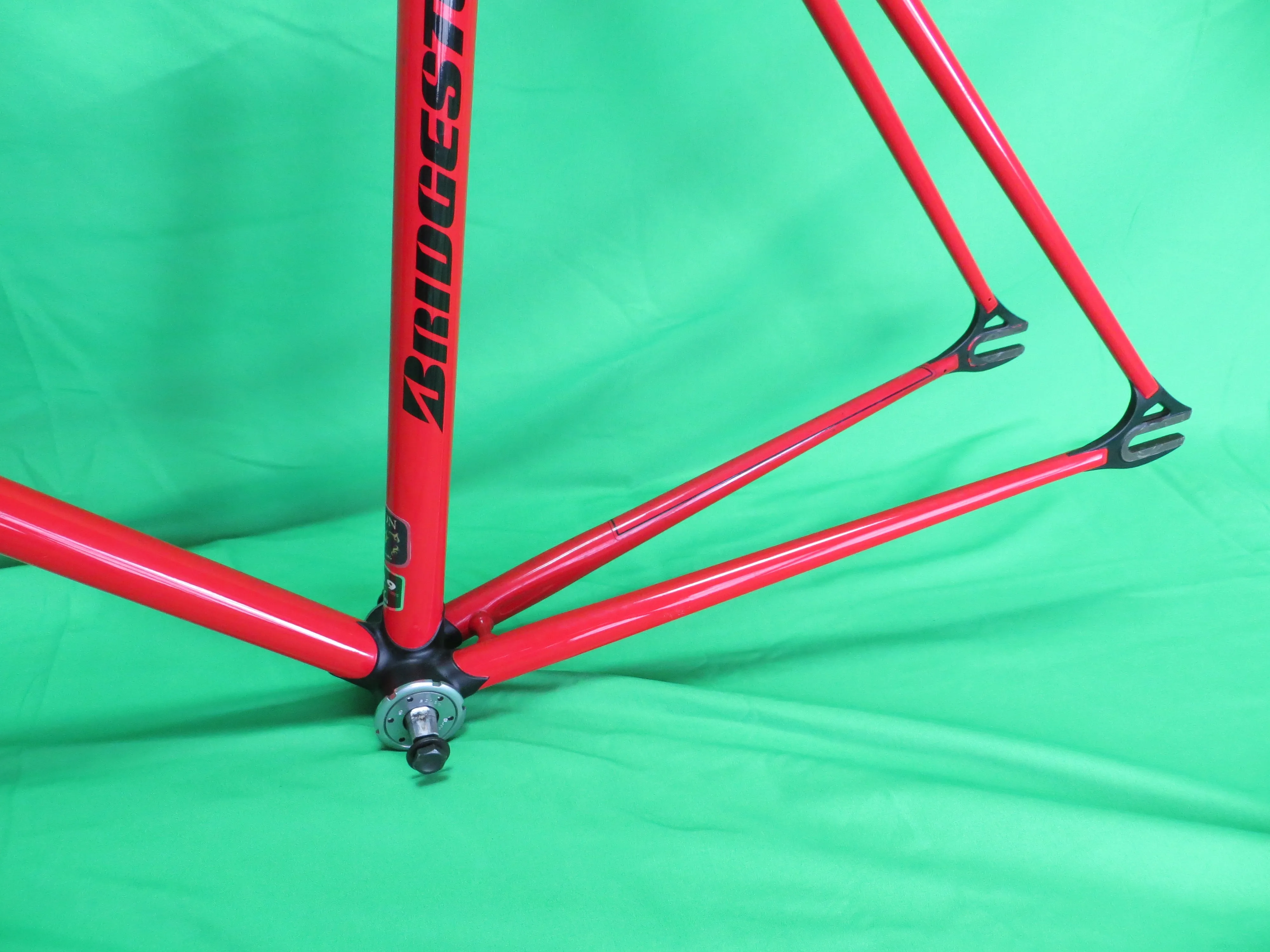 Bridgestone Columbus Max Fork // Red / Matte Black Lugs / // 50.5cm