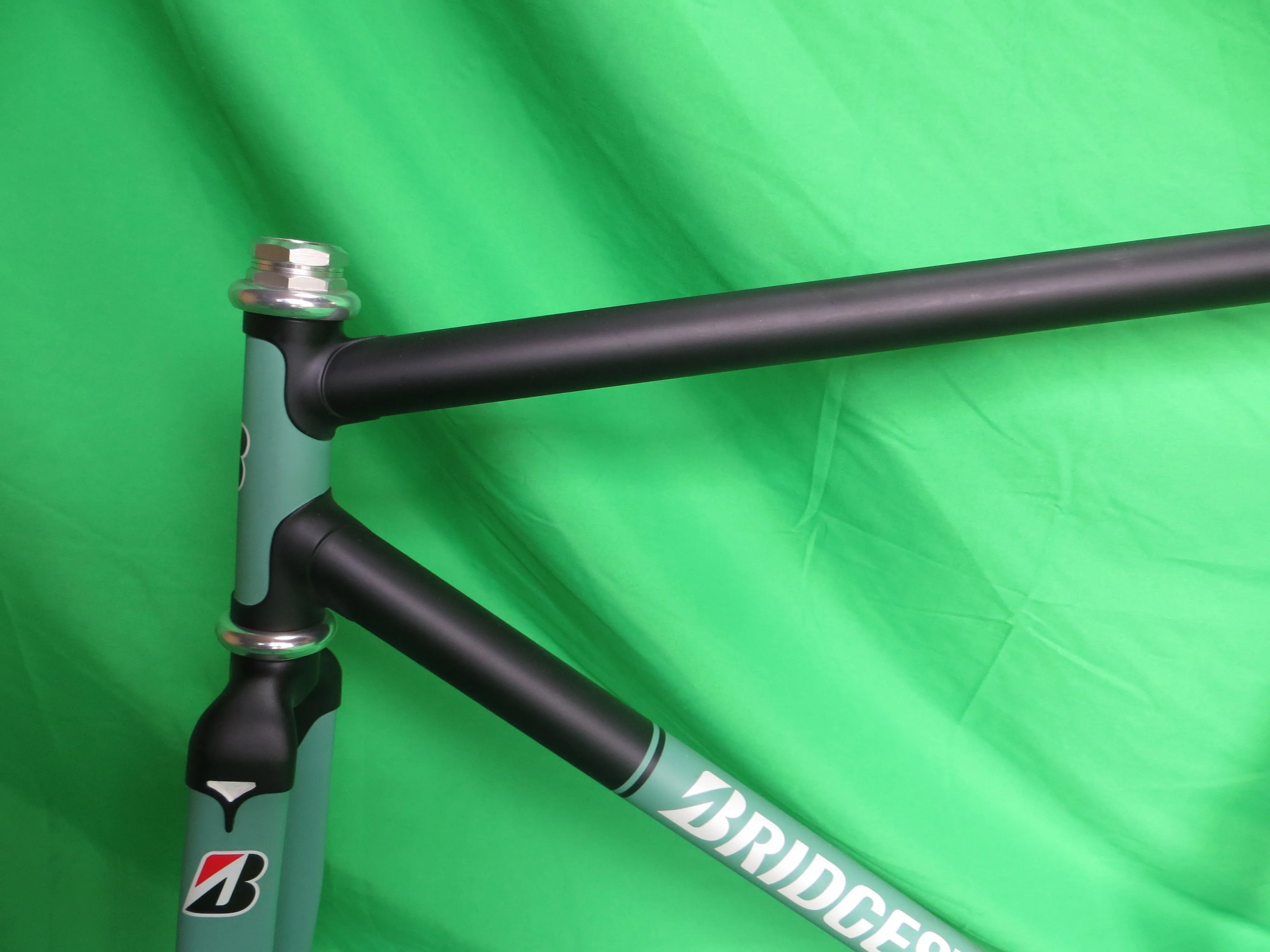 Bridgestone Columbus Max Frok/ Reynolds 631 // Matte Bianchi Green / Black  // 52cm