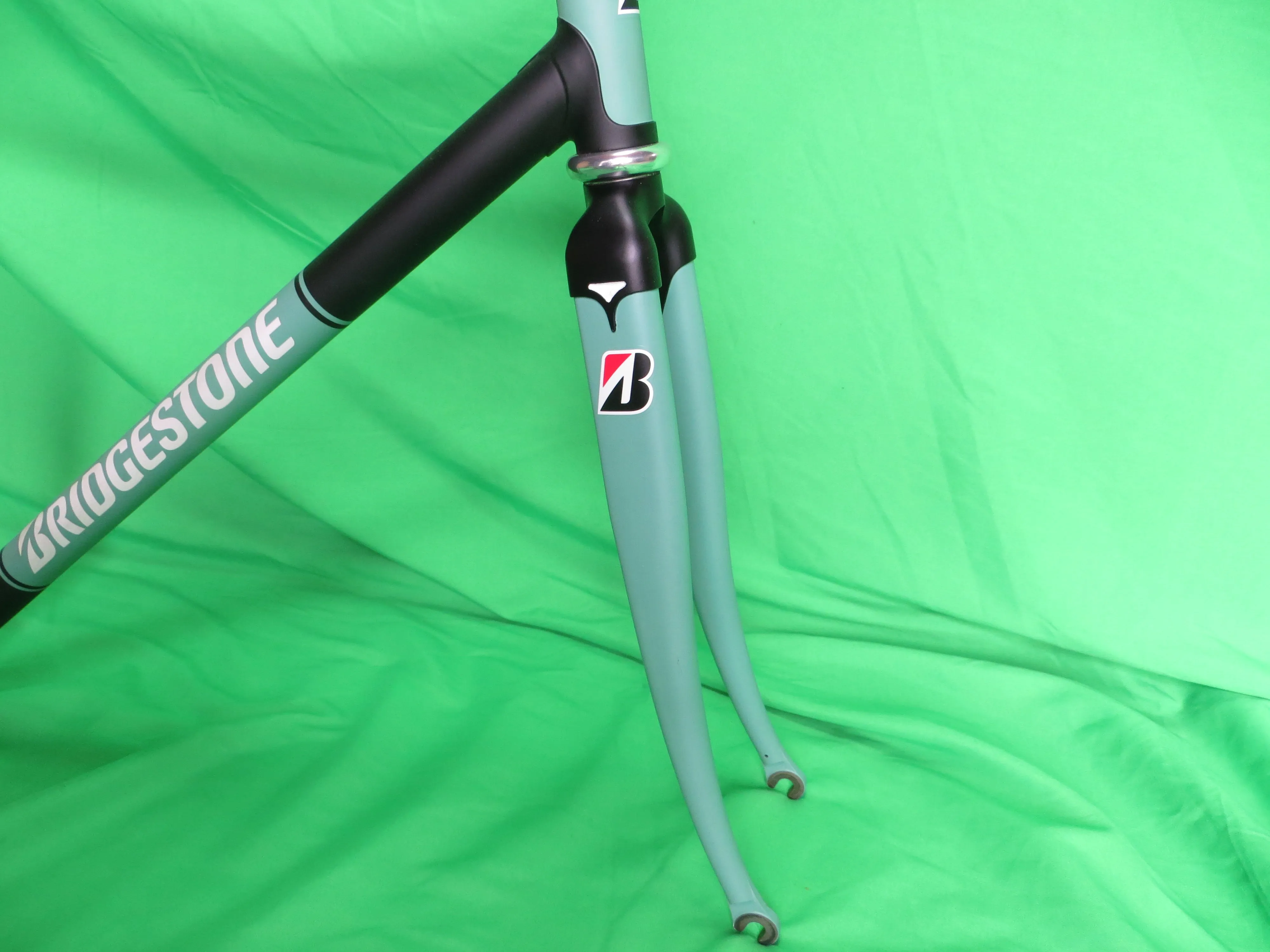 Bridgestone Columbus Max Frok/ Reynolds 631 // Matte Bianchi Green / Black  // 52cm