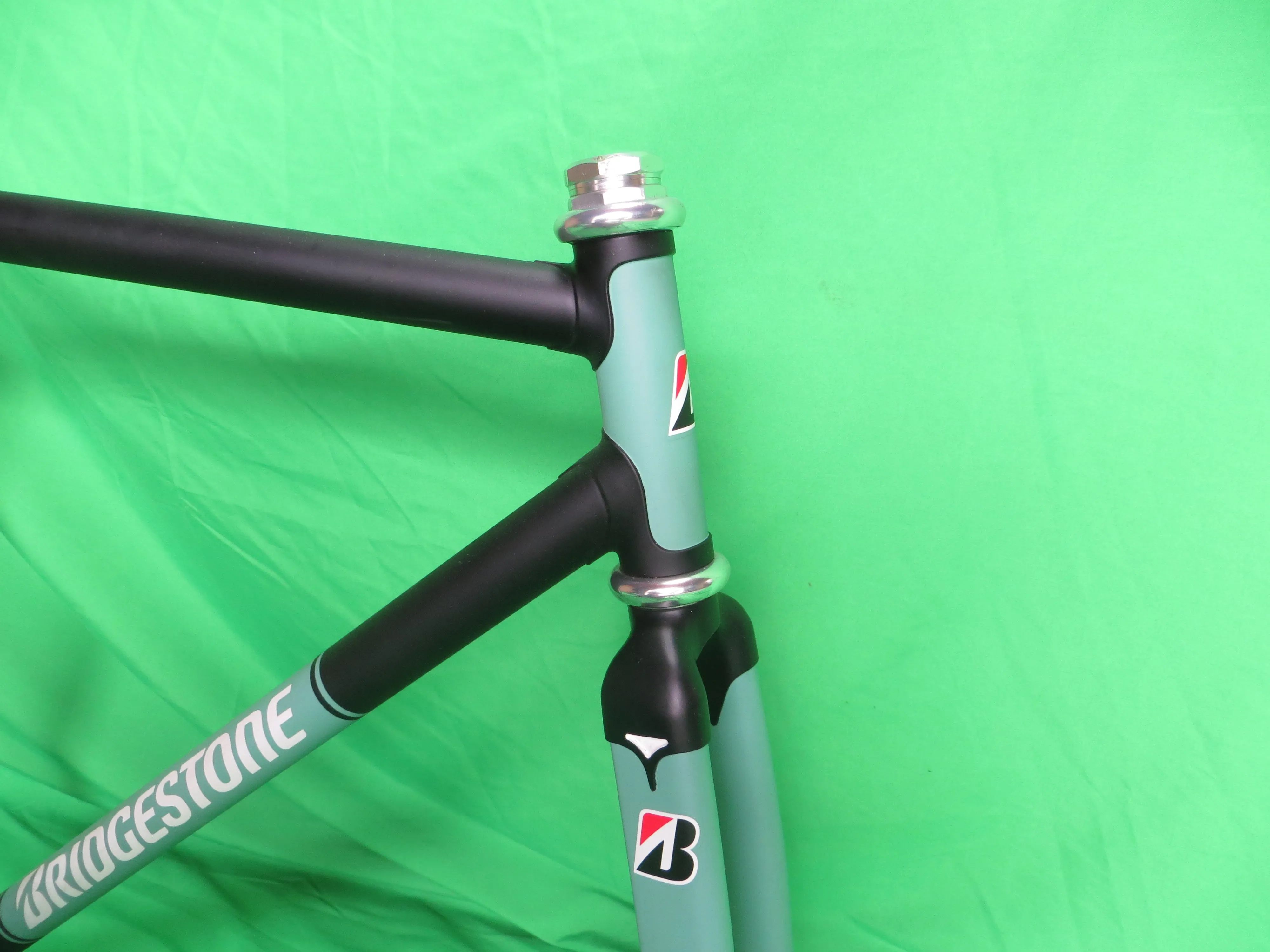 Bridgestone Columbus Max Frok/ Reynolds 631 // Matte Bianchi Green / Black  // 52cm