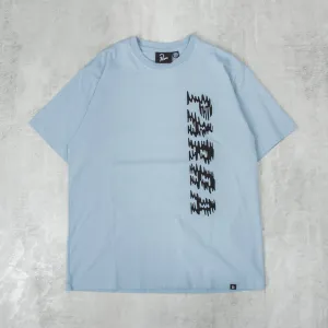 By Parra Wave Block Tremors Tee - Dusty Blue