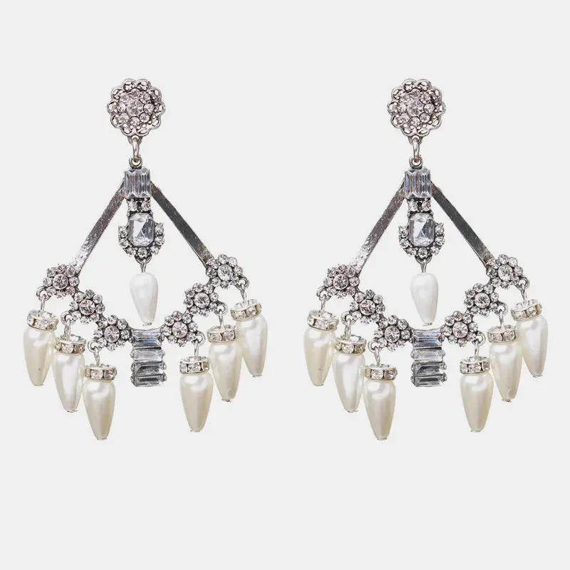 Chandelier- the Rhinestone Chandelier Dangle Statement Earring Collection 10 Styles