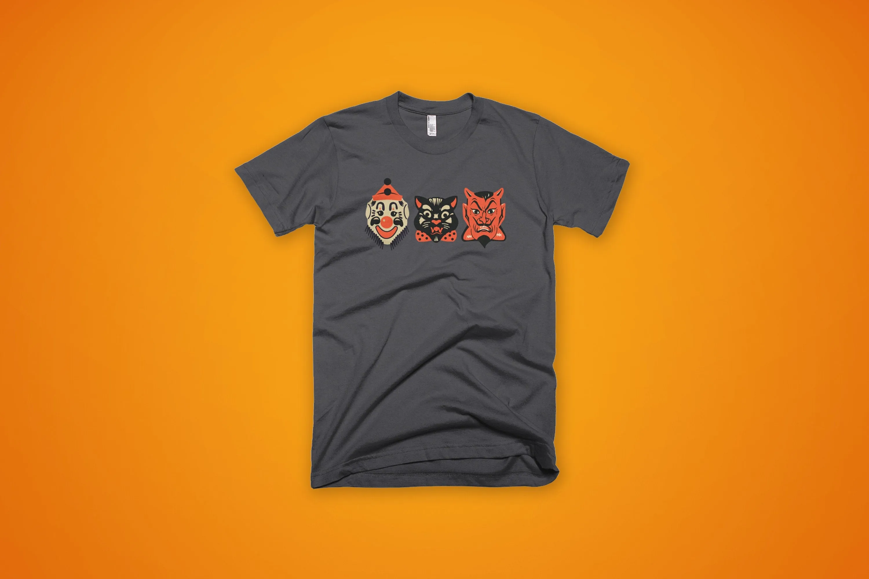 Classic Vintage Style Halloween Heads T-Shirt