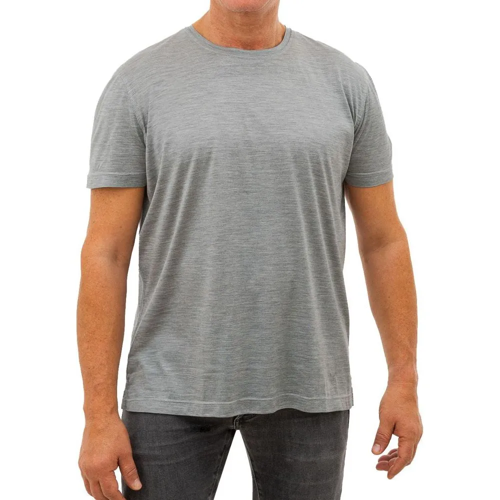 Corneliani Gray Silk T-Shirt