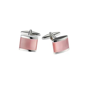 Cudworth Pink Cat's Eye Cufflinks