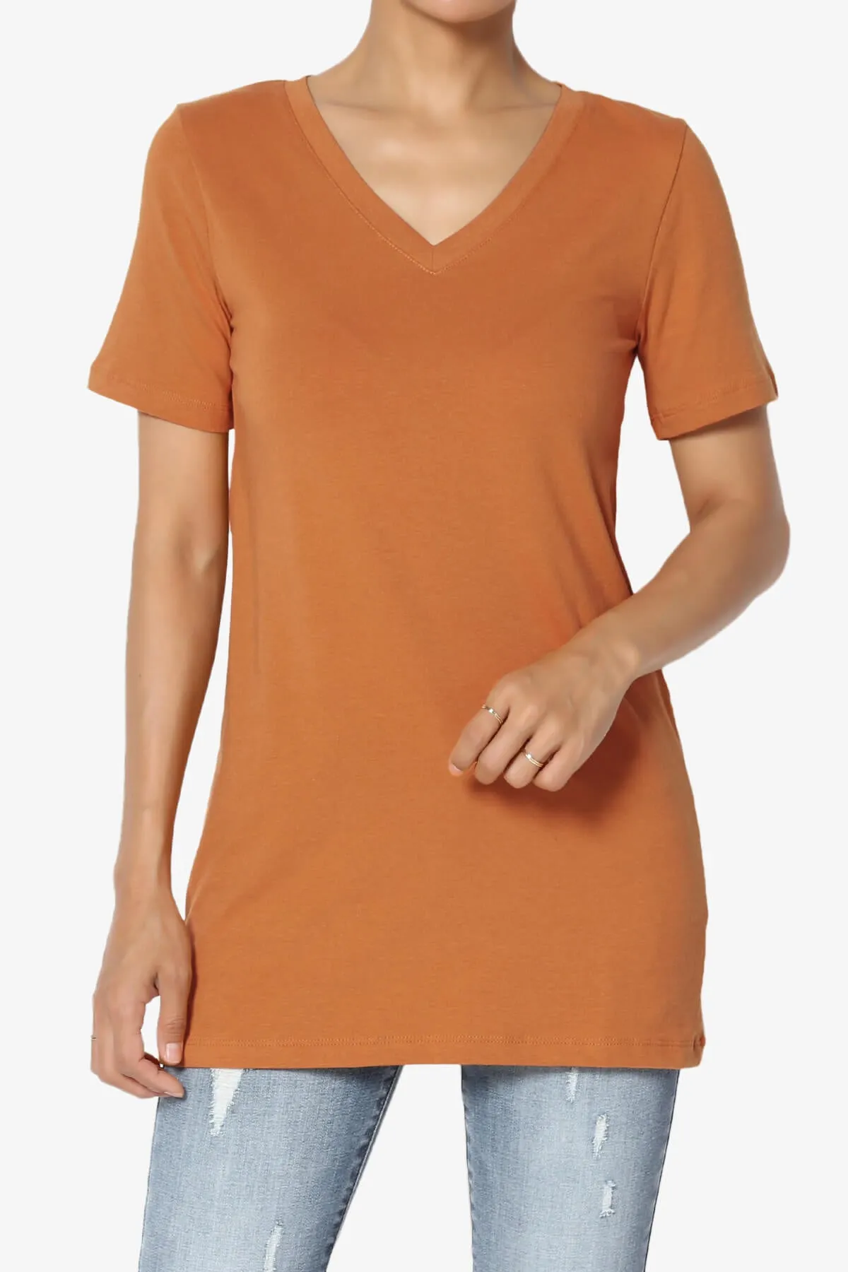 Elora V-Neck Short Sleeve T-Shirt