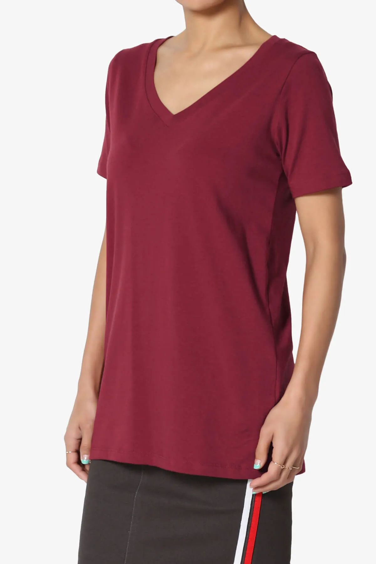 Elora V-Neck Short Sleeve T-Shirt