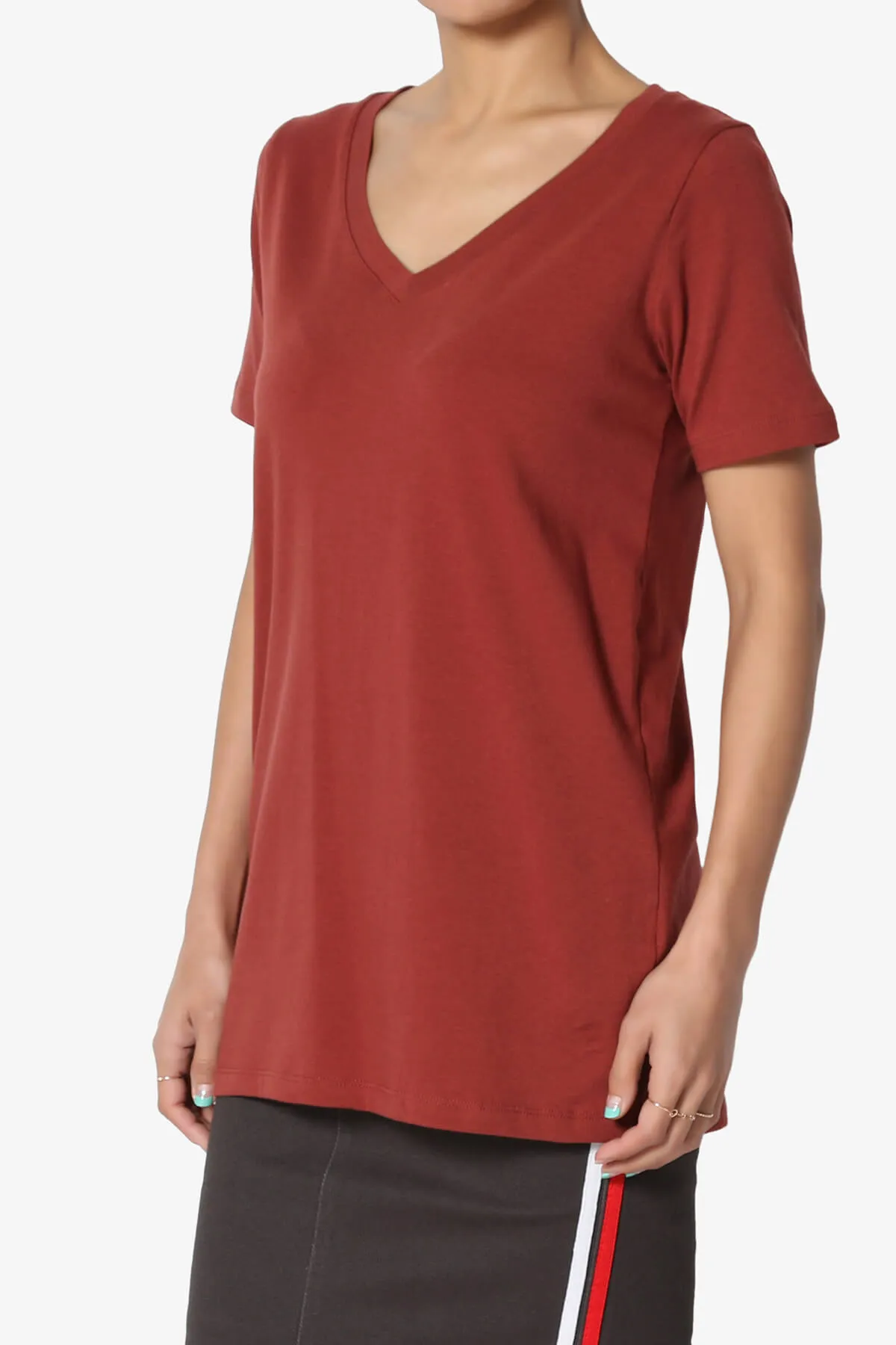 Elora V-Neck Short Sleeve T-Shirt