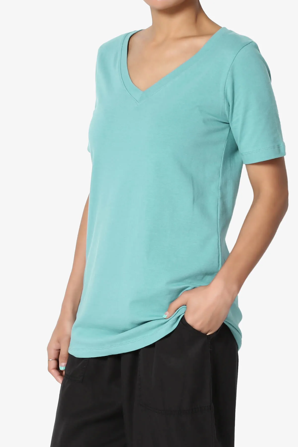 Elora V-Neck Short Sleeve T-Shirt