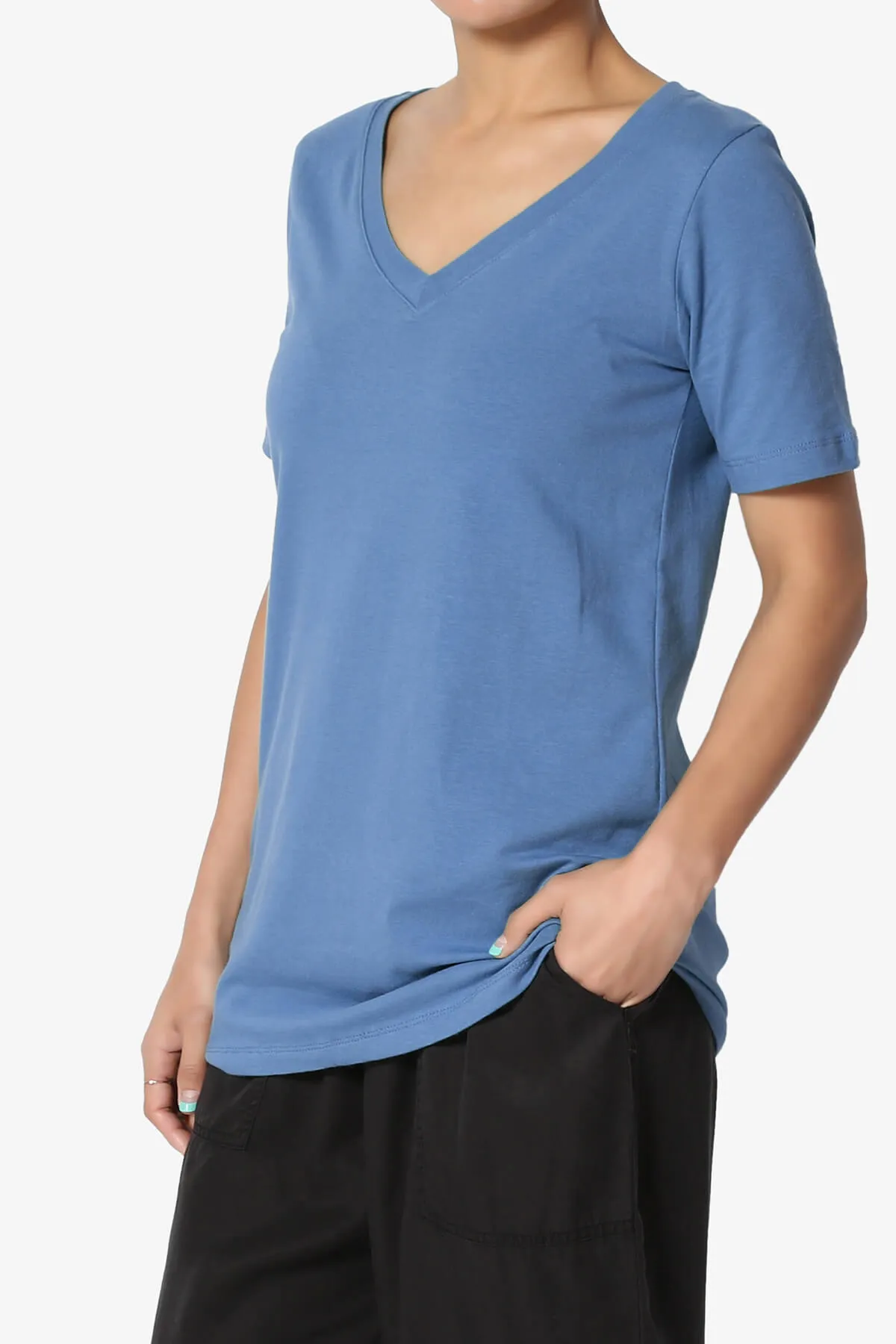 Elora V-Neck Short Sleeve T-Shirt