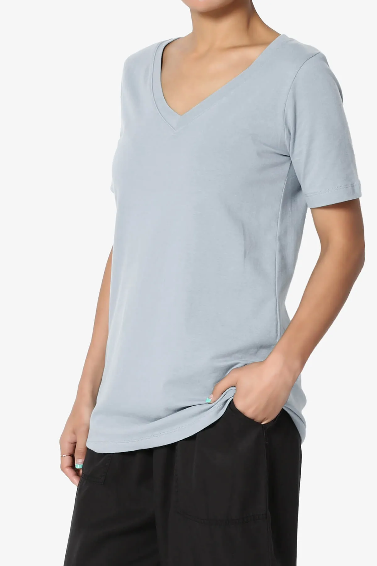 Elora V-Neck Short Sleeve T-Shirt