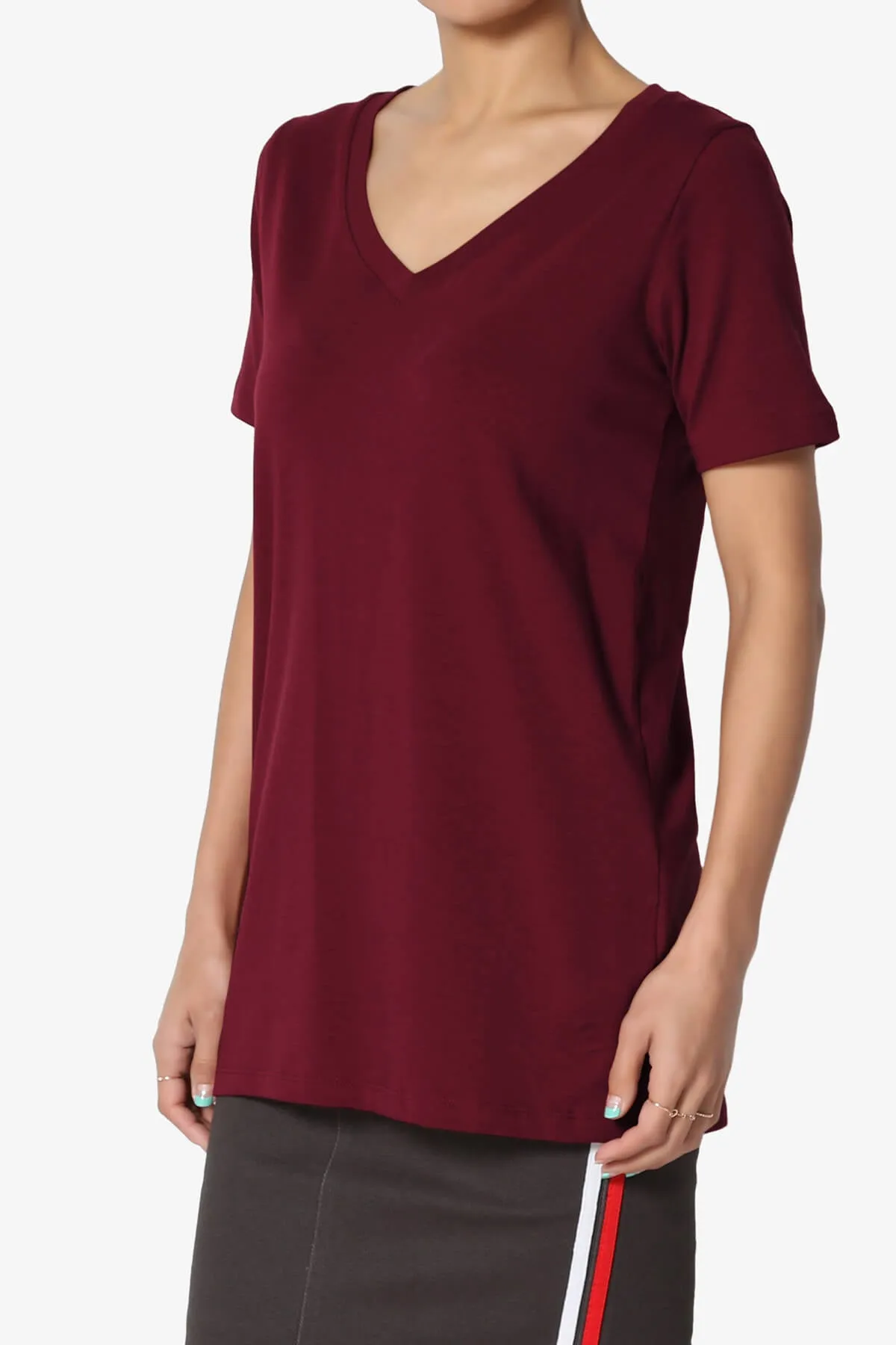 Elora V-Neck Short Sleeve T-Shirt