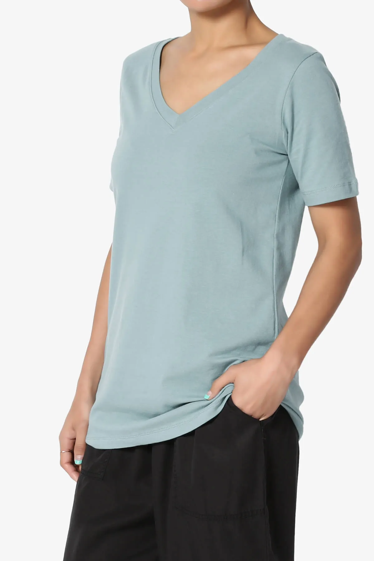 Elora V-Neck Short Sleeve T-Shirt