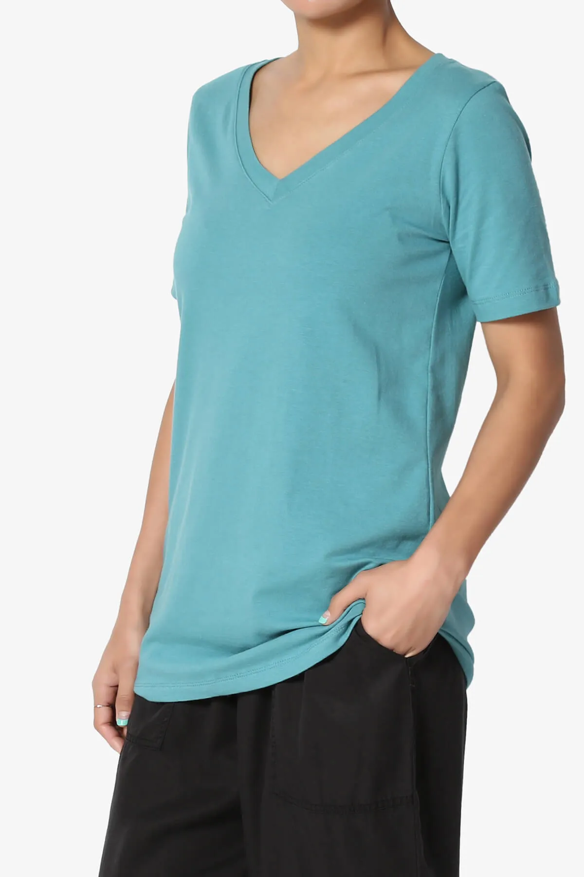 Elora V-Neck Short Sleeve T-Shirt