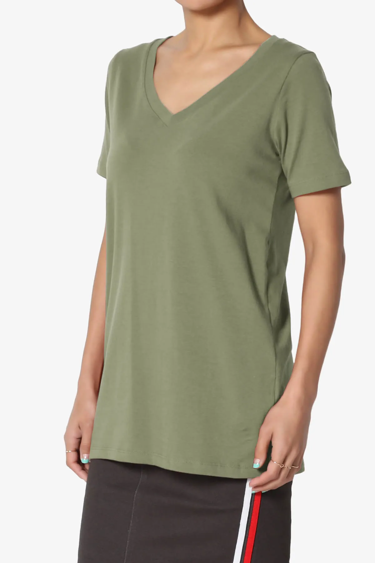 Elora V-Neck Short Sleeve T-Shirt