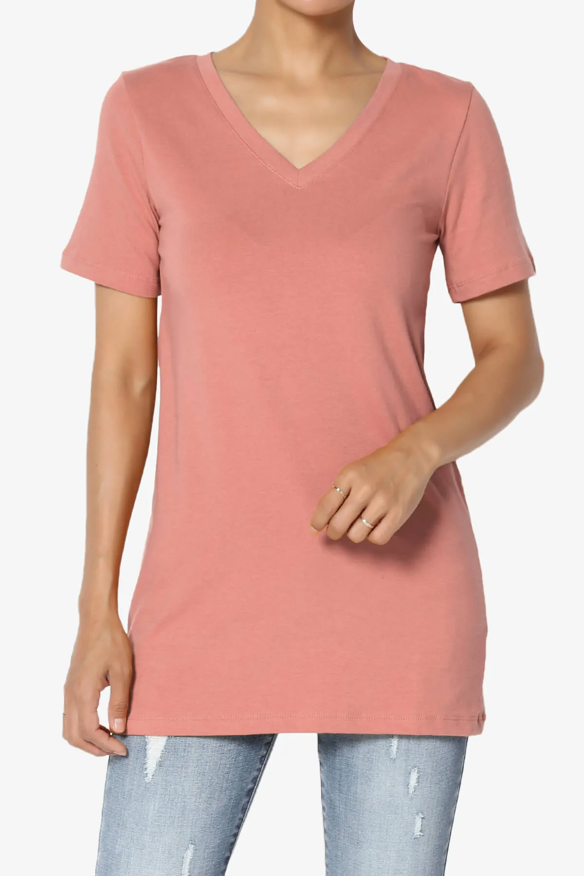 Elora V-Neck Short Sleeve T-Shirt