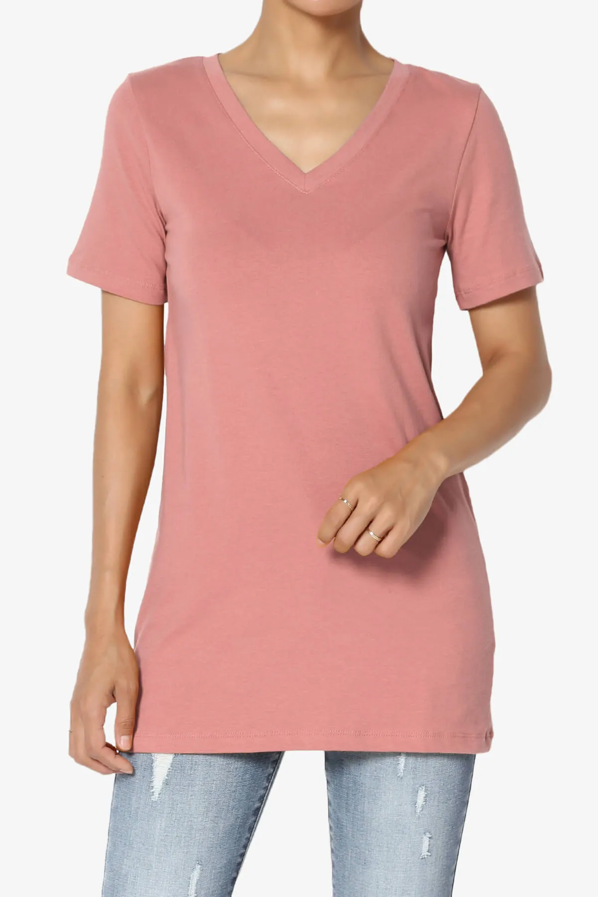 Elora V-Neck Short Sleeve T-Shirt