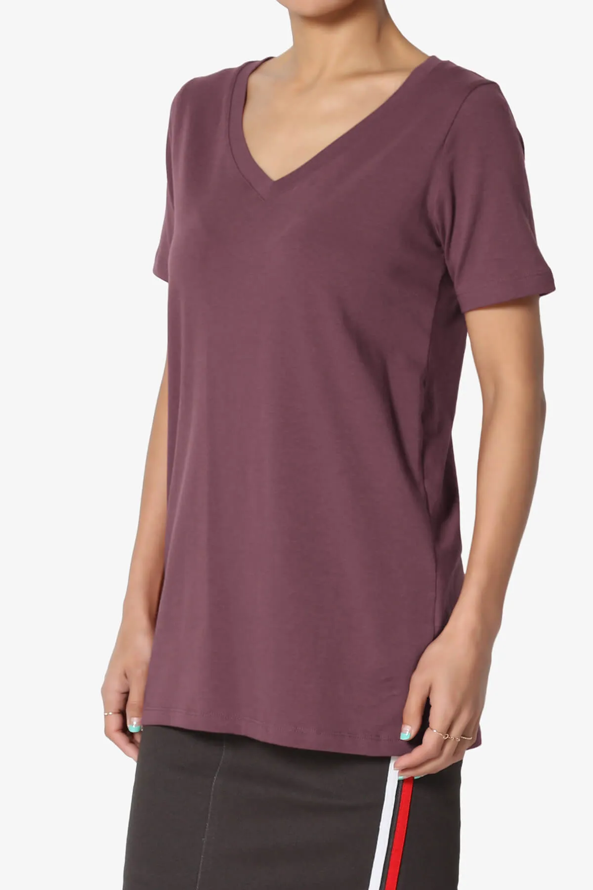 Elora V-Neck Short Sleeve T-Shirt