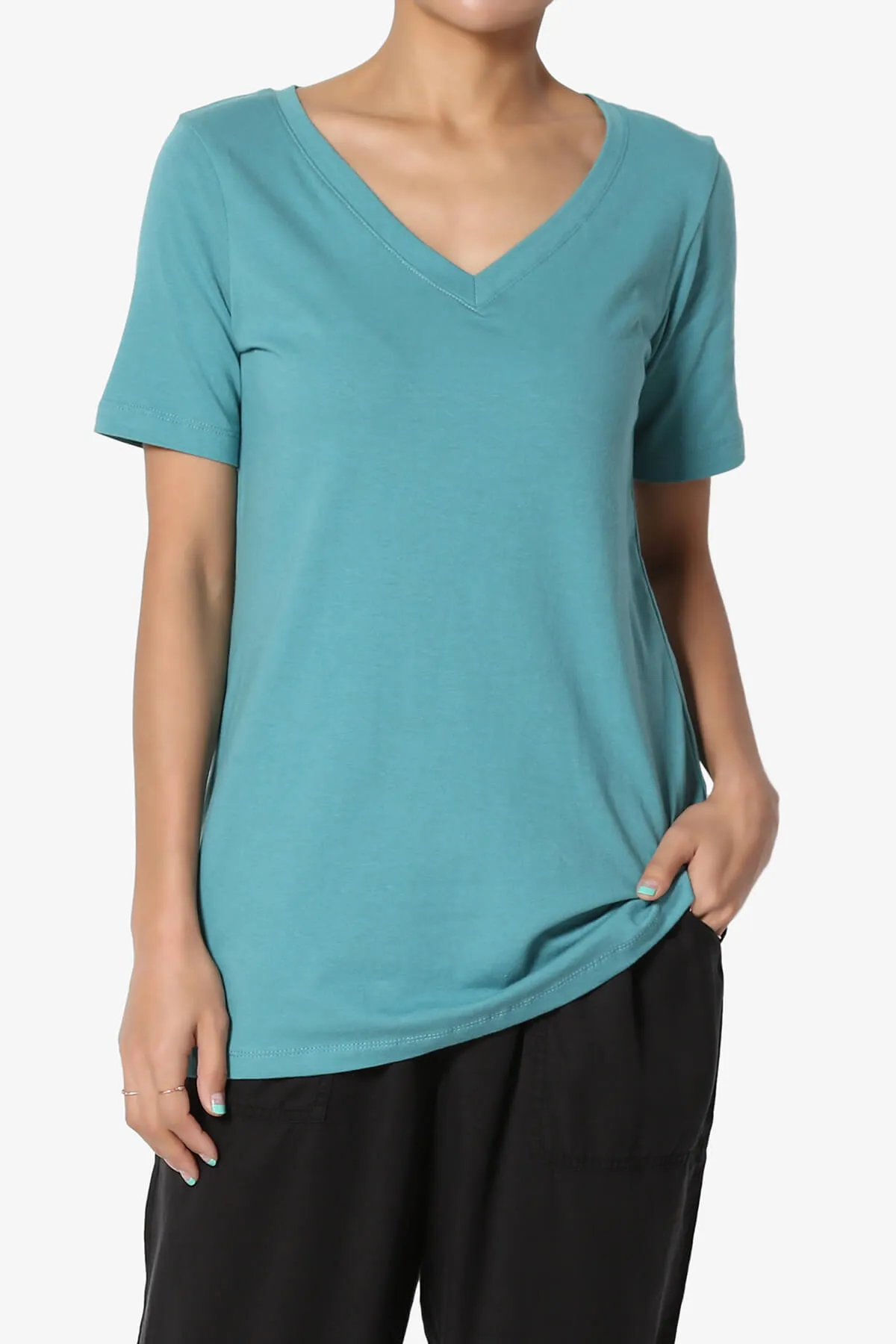 Elora V-Neck Short Sleeve T-Shirt