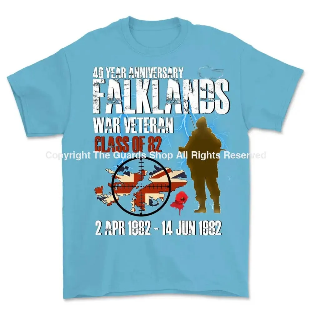 Falklands War Veteran Class of 82 Printed T-Shirt