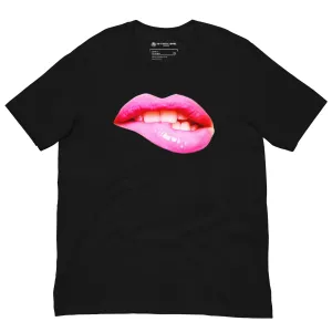 Hot Pink Biting Lips T-shirt