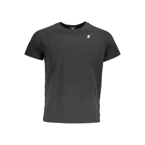 K-WAY Sleek Cotton Round Neck Tee with Logo Detail