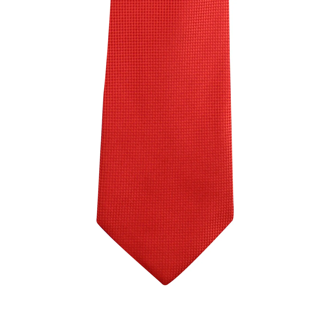 Kovove The Elegant Self Checkered Cherry Red Necktie For Men