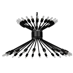 Mancini Chandelier, Black Steel