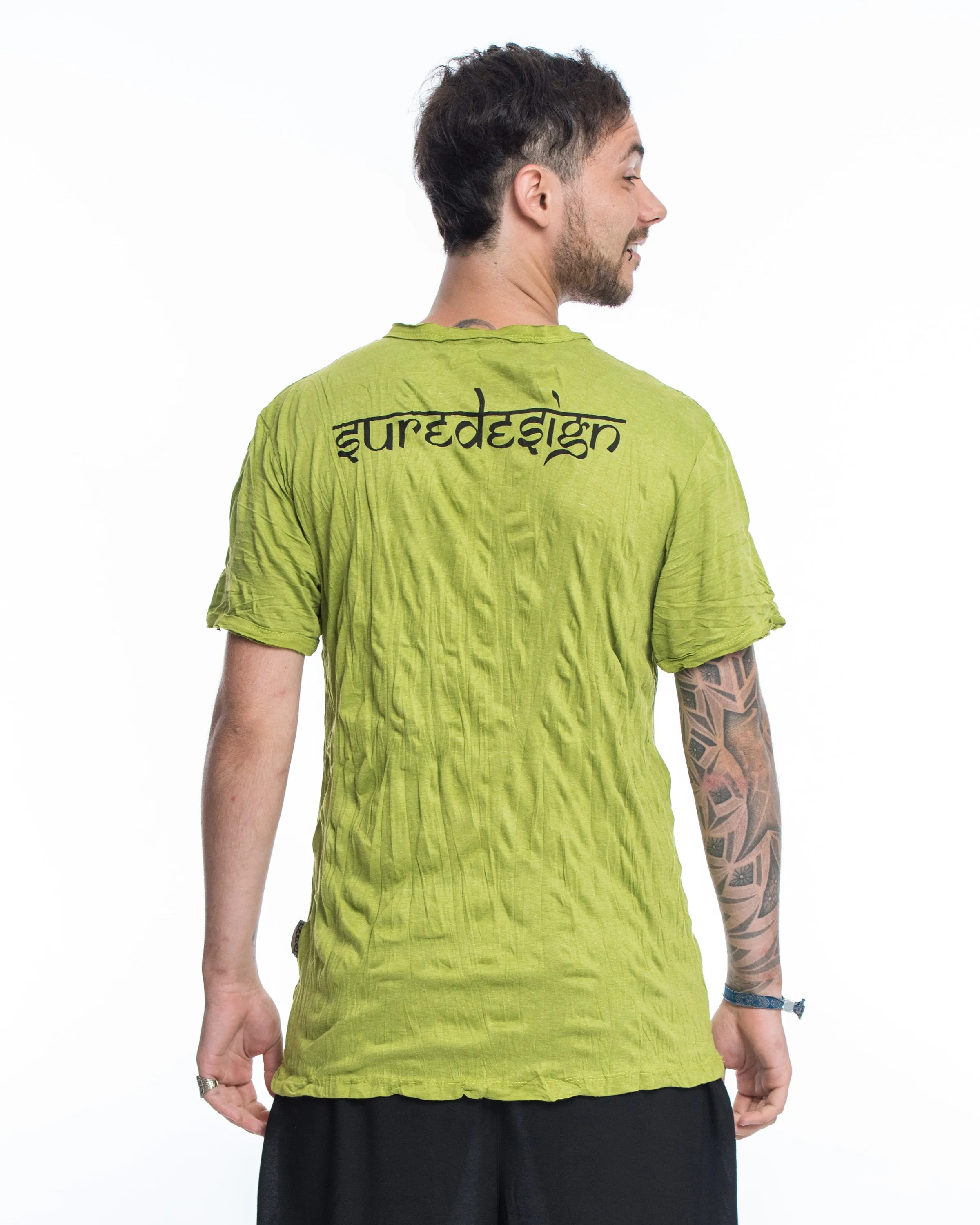 Mens Lotus Ganesh T-Shirt in Lime