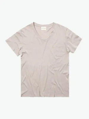 Modal Blend V-neck Pocket T-shirt Polar Orchid