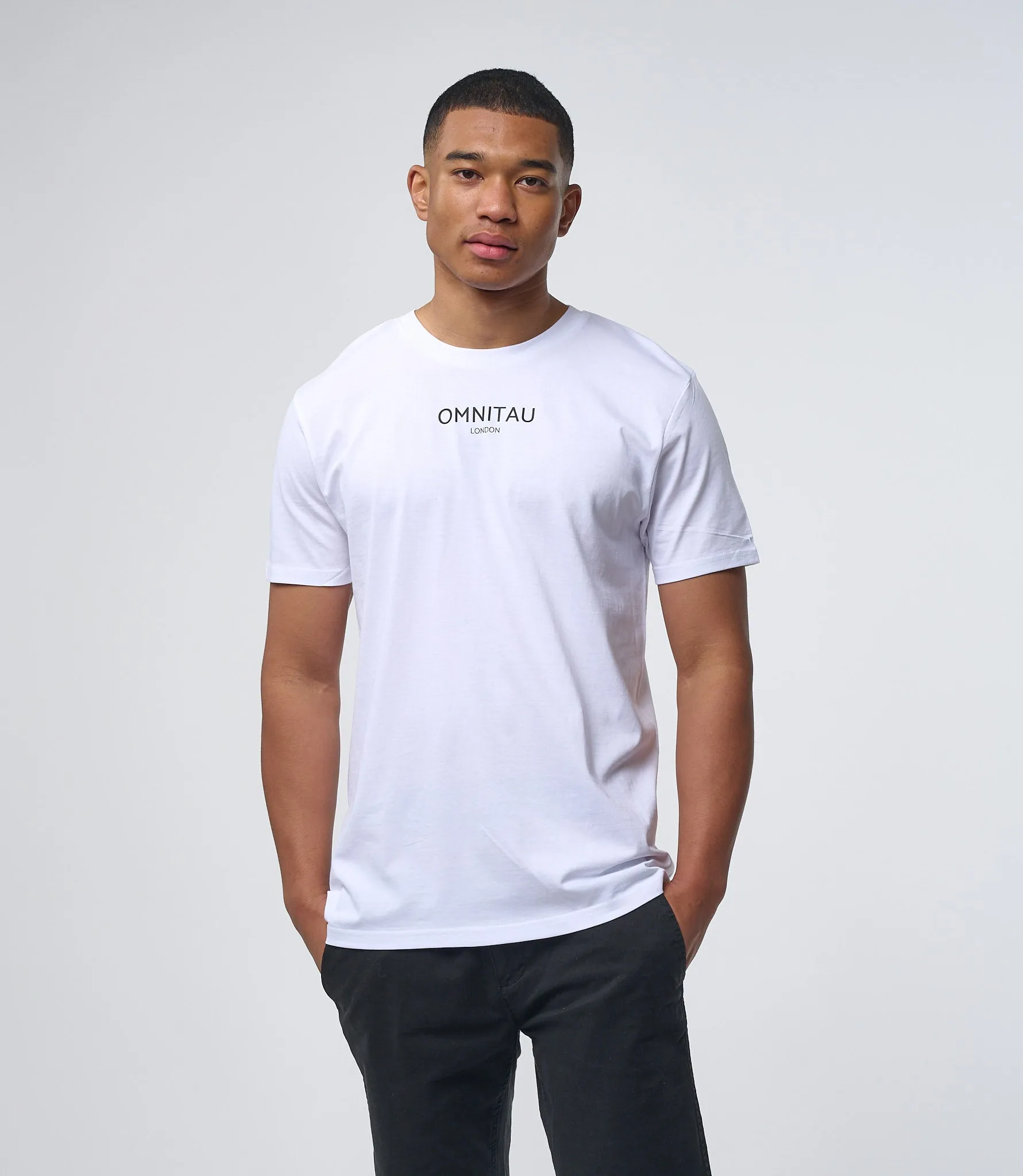 Omnitau Men's Soho Organic Cotton Crew Neck T-Shirt - White