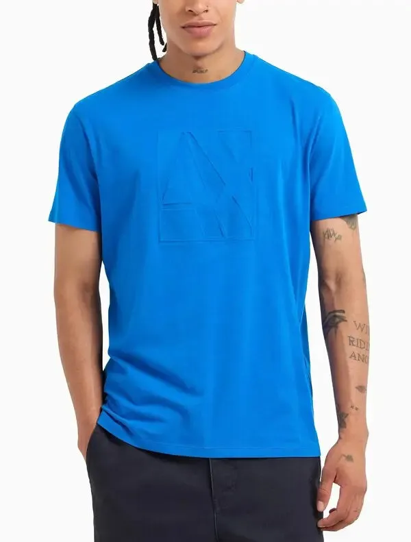 Regular Fit T-shirt Maxi Tonal Logo (Blue) - 6DZTJHZJ8EZ15DS