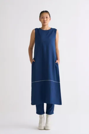 Round Neck Tunic - Navy