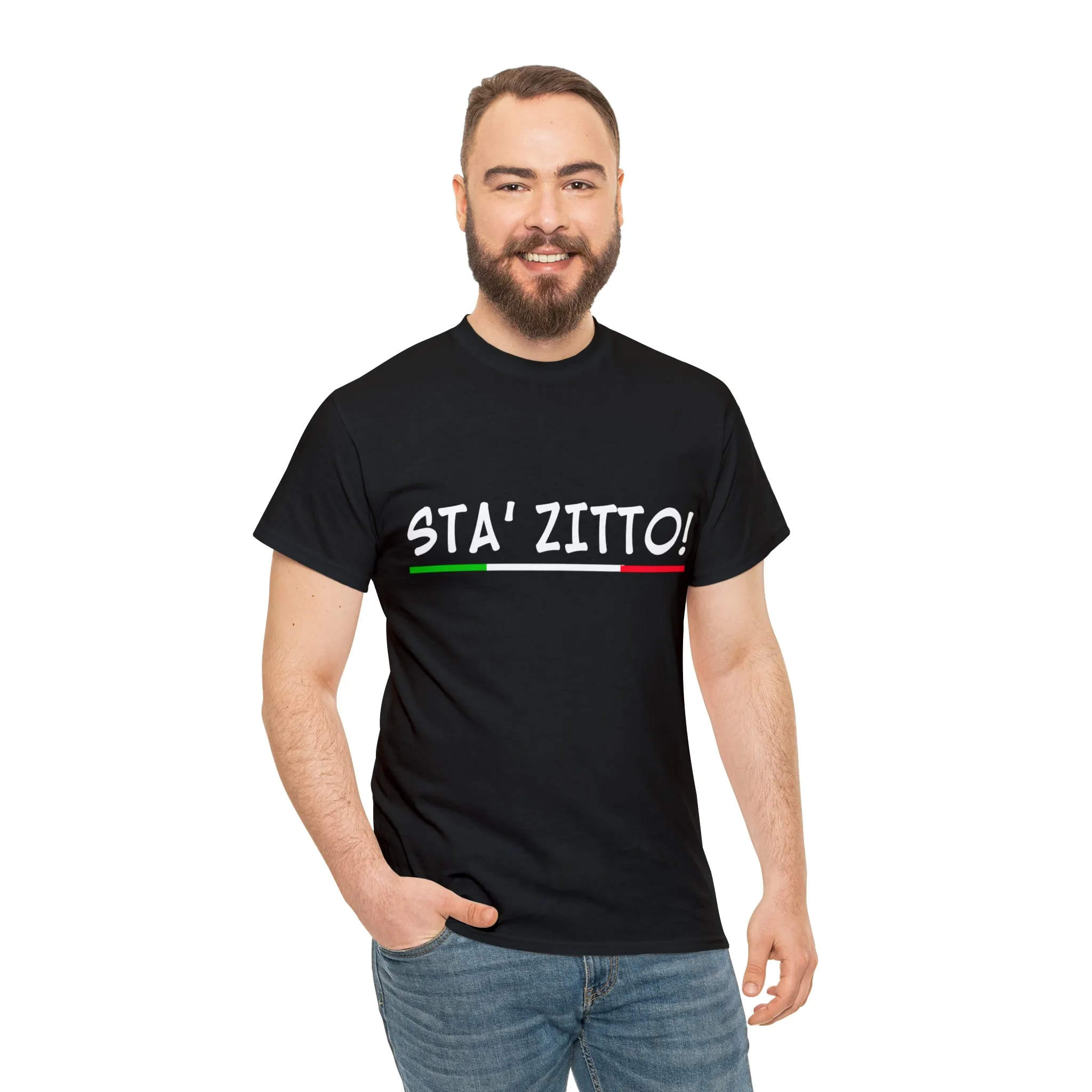 STA ZITTO T-Shirt - Italian Sicilian Tee Shirts