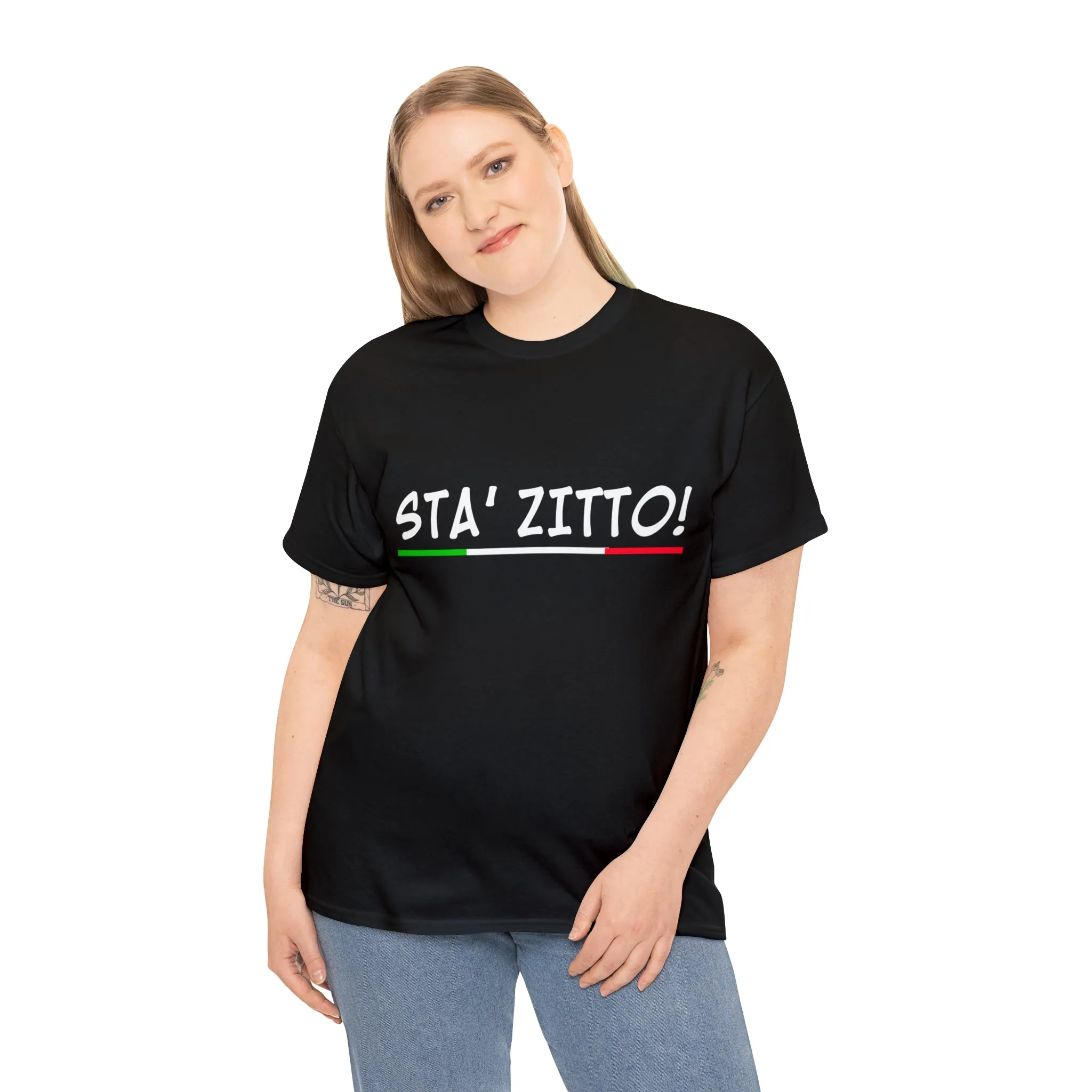 STA ZITTO T-Shirt - Italian Sicilian Tee Shirts