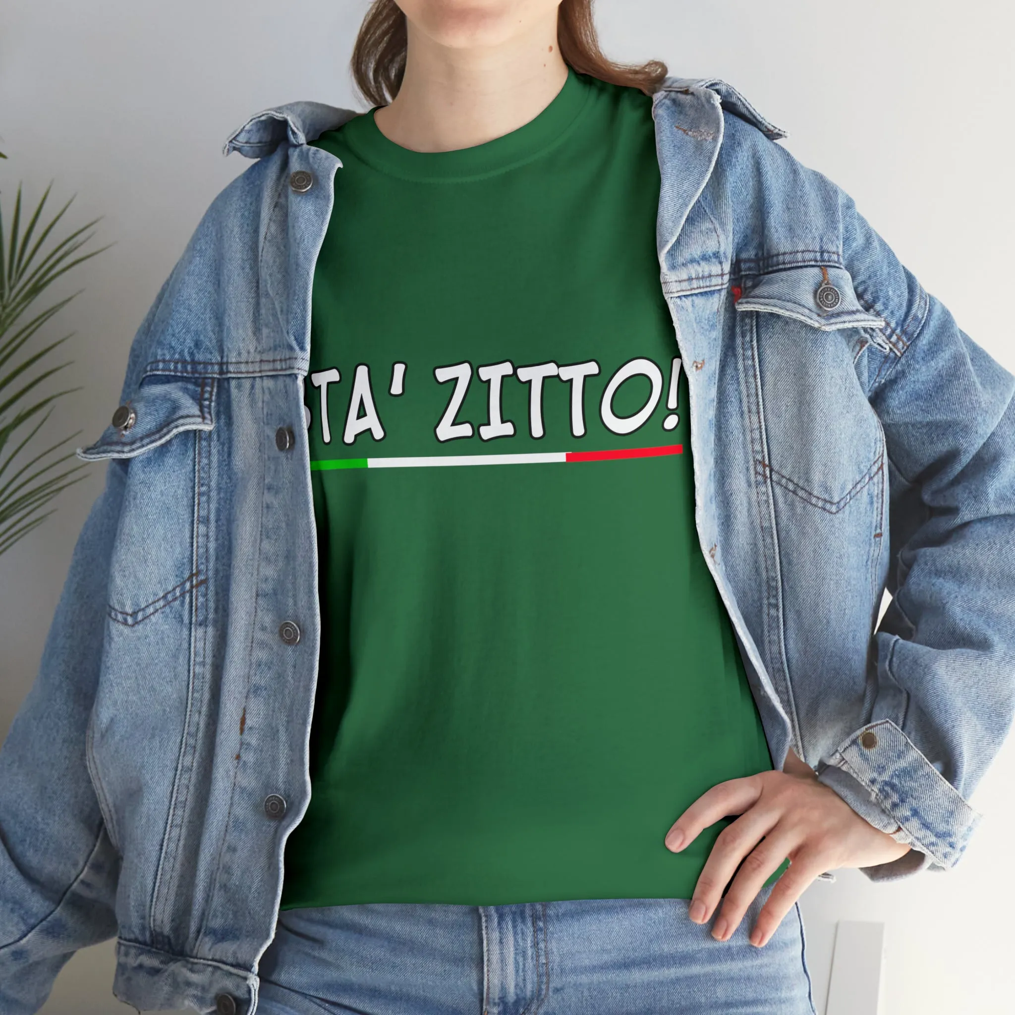 STA ZITTO T-Shirt - Italian Sicilian Tee Shirts