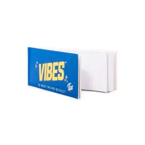 Vibes Tips Blue - Perforated WIDE White Card