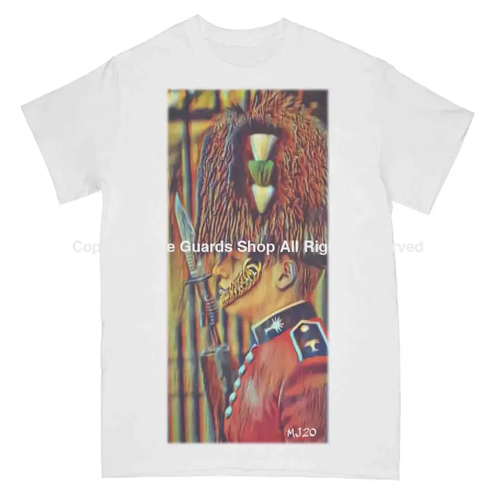 WELSH GUARDS CEREMONIAL On Parade Art Printed T-Shirt