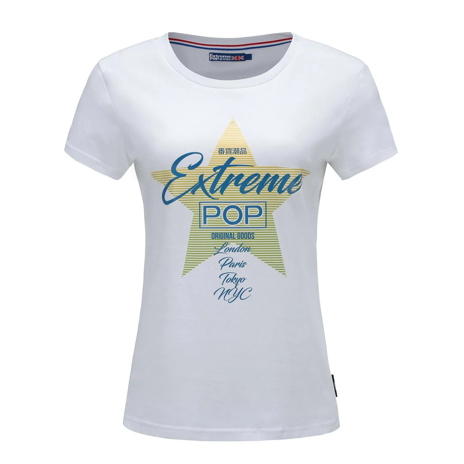 Womens T-shirt Cotton Jersey Tops & Shirts Tee Shirt